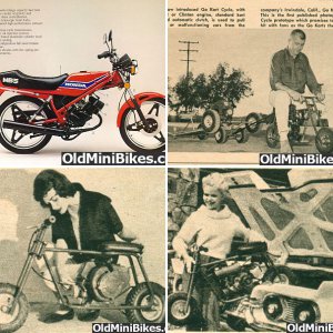 Wayne's Minibike Ads. Brands A-K, By Manufactures