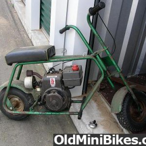 Right side of minibike,