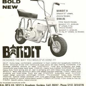 Kal Mfg Bandit II 1969