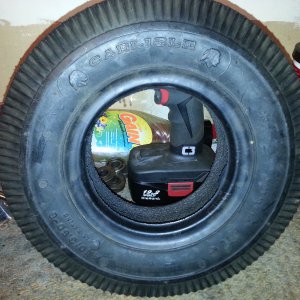 NOS Double sided double Indian Head sawtooth Carlisle tire