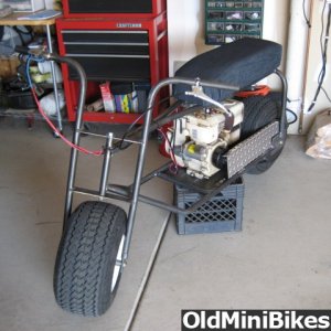 Vintage fat-tire minibike