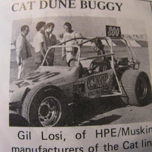 Cat sponsored race car