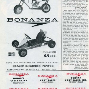 Bonanza Ad August 1963