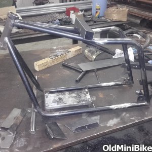 Chopping minibike frame