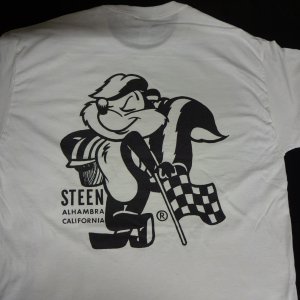 Steen's - Skunk Mascot Alhambra, CA T-Shirt.JPG