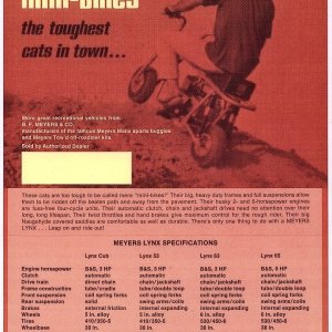 Meyers Lynx Mini-Bikes Ad