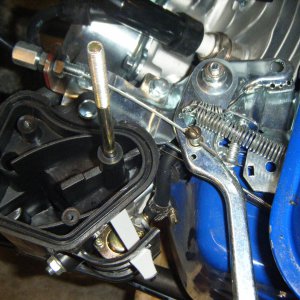 6.5 hp clone throttle set up stock engine.