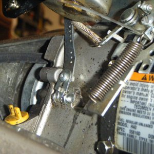 Tecumseh new style stock throttle set up