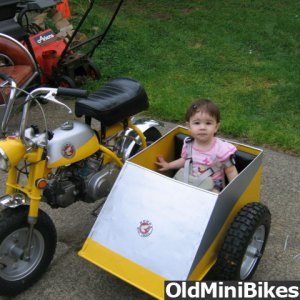 my daughter in the z50 sidecar