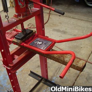 Lil Indian mini bike front end repair