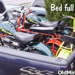 Bed full of bikes!