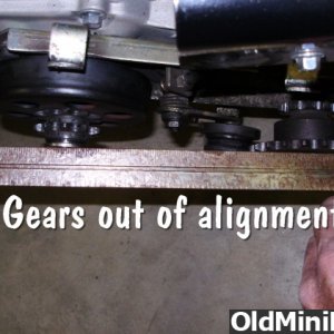 WR65 clutch/jackshaft gear alignment