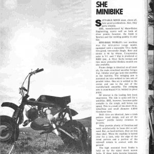SHE S.H.E. article summer of 71 minibike world