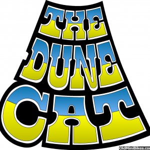 Dune Cat Front Logo Blue and Yellow