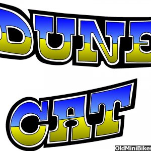 Dune Cat Side Logo Blue and Yellow