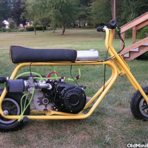 wards drag bike with modified 6.5 clone