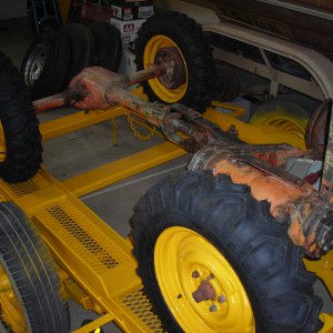 Got tires and put on to roll it on trailer