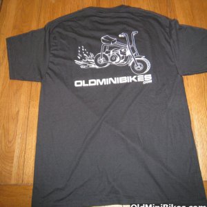 OldMiniBikes T-Shirt Back