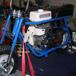 my 1970 kawasaki coyote vintage mini bike | OldMiniBikes.com