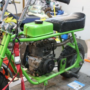 my 1970 kawasaki coyote vintage mini bike | OldMiniBikes.com