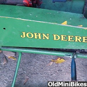 John Deere mini bike