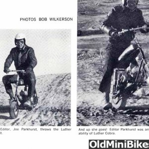 Cobra minibike test ride 1962