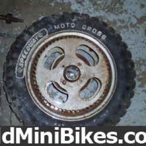 rupp dirt bike rim and tire