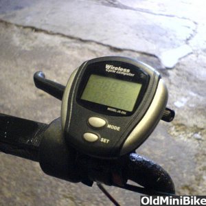 Minibike speedometer