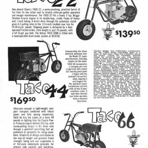 1967 Taco catalog