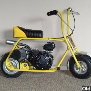 OldMiniBikes header and muffler new seat from Kenny