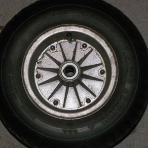 rear wheel right side overall view