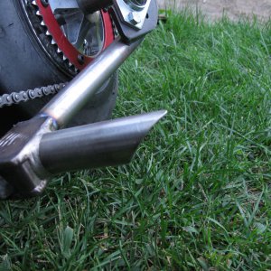 minidragbike build 2012  revised pegs