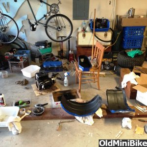 garage, disassembled