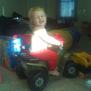 my sons first quad power wheel..