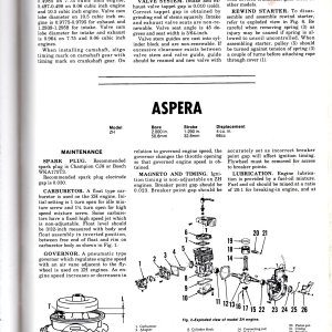 aspera (italian tecumseh) 4 stroke information